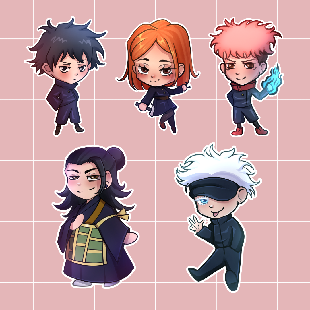 Jujutsu Kaisen Keychains | JJK Keychains - Gojo, Geto, Nobara, Yuji, Megumi