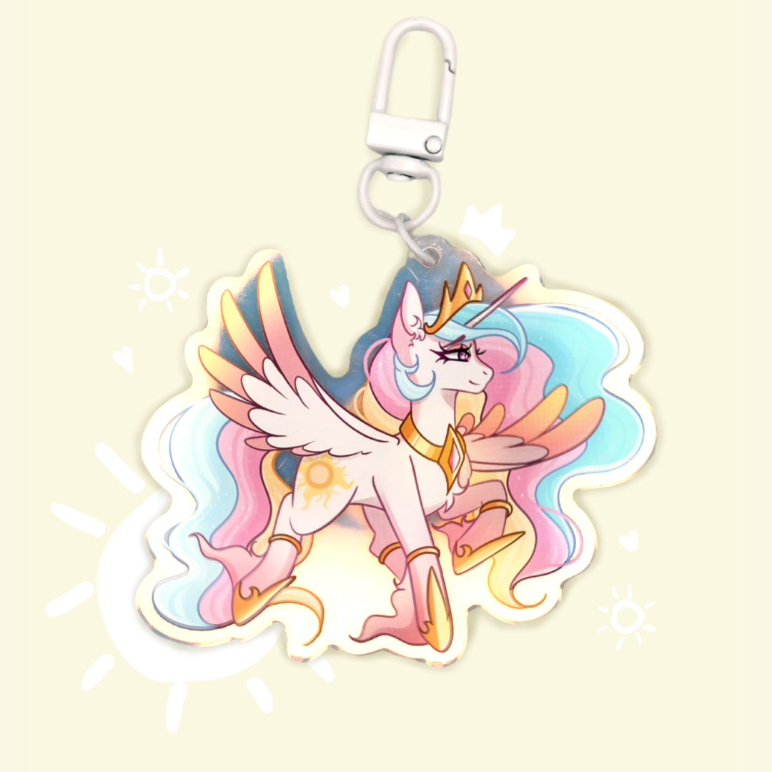 MLP Keychains | Princess Celestia, Luna, Cadance