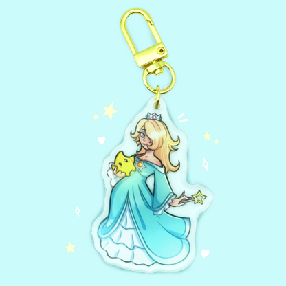 Super Mario Princess Keychains | Peach, Daisy, Rosalina, Pauline Charms