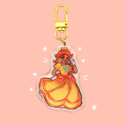 Super Mario Princess Keychains | Peach, Daisy, Rosalina, Pauline Charms