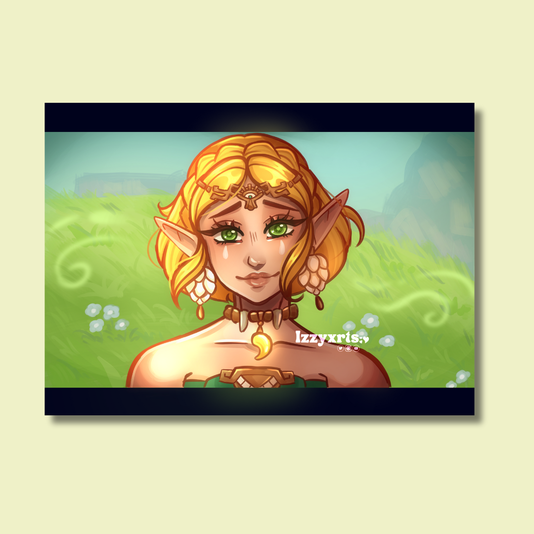 Princess Zelda A4 Glossy Print