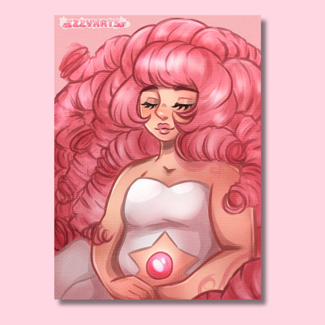 Steven Universe - Rose Quartz | A4 Paper Print Matte