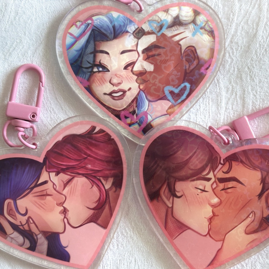 Arcane Keychains - Jayce, Viktor, Vi, Caitlyn, Jinx, Ekko | Jayvik, Caitvi, Timebomb Charms