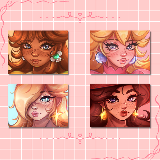 Princess Peach, Daisy, Rosalina, Pauline - Nintendo Art Prints
