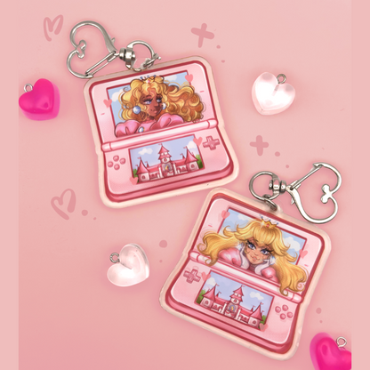 Peach DS Acrylic Keychain