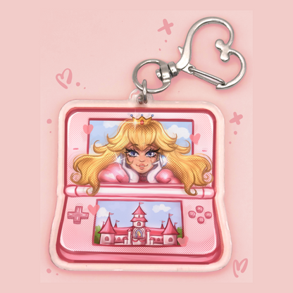 Peach DS Acrylic Keychain